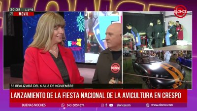 Lanzamiento de la Fiesta Nacional de la Avicultura en Crespo